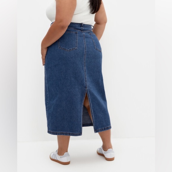 PLUS Midi Denim Skirt - Picture 5 of 5